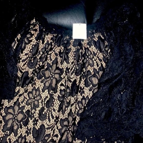 ⭐️PRICE FIRM⭐️ Black Off The Shoulder Lacey Dress - Picture 3 of 9
